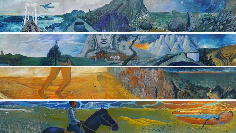 潮展览 | 重走1.3万公里画错过的风景，“野生艺术家”孔龙震个展登陆上海
