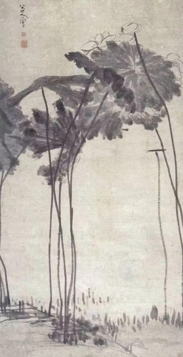 八大山人笔下的荷,可乘凉!