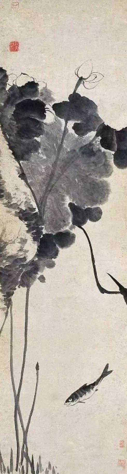 八大山人笔下的荷,可乘凉!