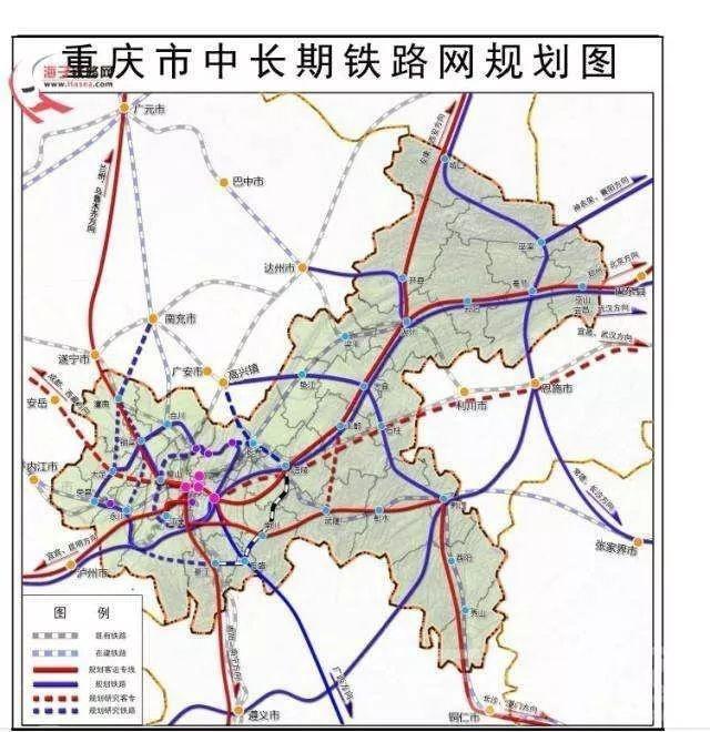 南北广场将会实现互联互通 根据《重庆市中长期铁路网规划(2016—2030