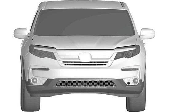 竞争汉兰达,本田将在国内引进7座SUV,Pilot专利图曝光