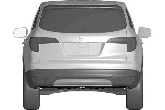 竞争汉兰达,本田将在国内引进7座SUV,Pilot专利图曝光