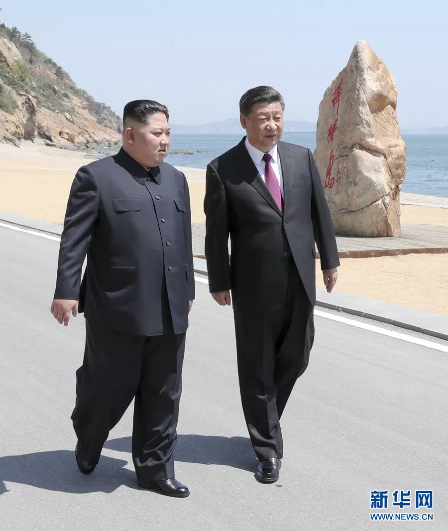 2018年5月8日,习近平同金正恩在大连举行会晤