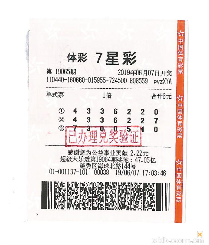 最近,广州就有两位幸运儿分别中得第19065期七星彩复式大奖507万元,第