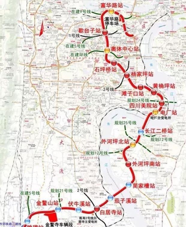 重庆轨道交通5号线支线更名为18号线:加快推进,计划2022年建成