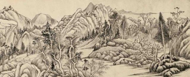 在上海董其昌书画展,鉴赏明代上海绘画大家的大作和理论