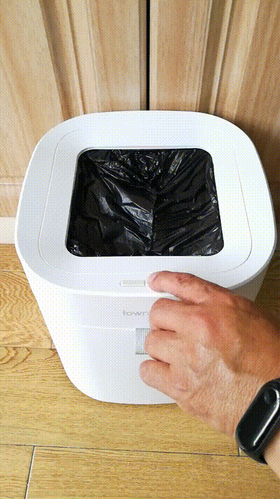 t air带你体验能够自动打包换袋的垃圾桶