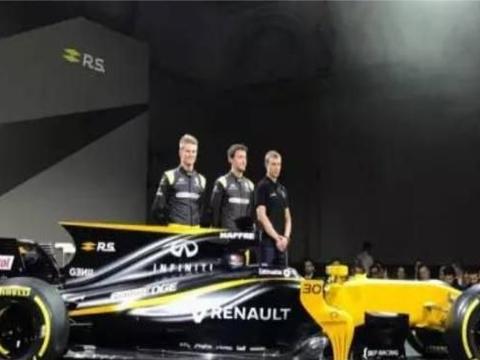 雷诺赛车，经典造型，配色充满个性，具有艺术感