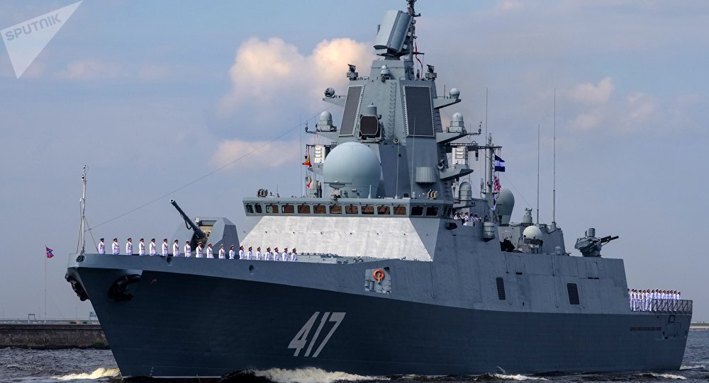 　“戈尔什科夫海军上将”号护卫舰 图片来自俄罗斯卫星网
