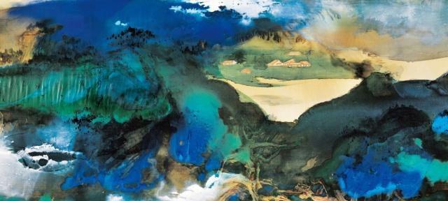 张大千泼墨泼彩对身体精力要求高