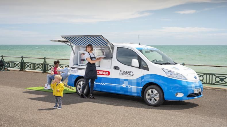 炎炎夏日,我们需要一台日产e-NV200电动冰淇淋车