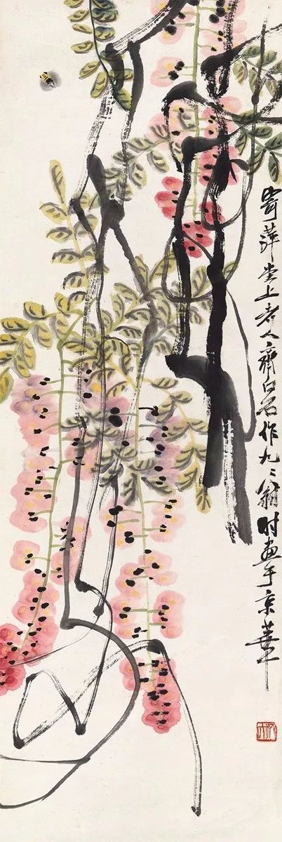 齐白石紫藤花 ,画里有风