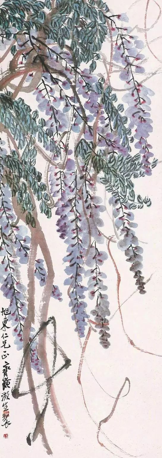 齐白石紫藤花 ,画里有风