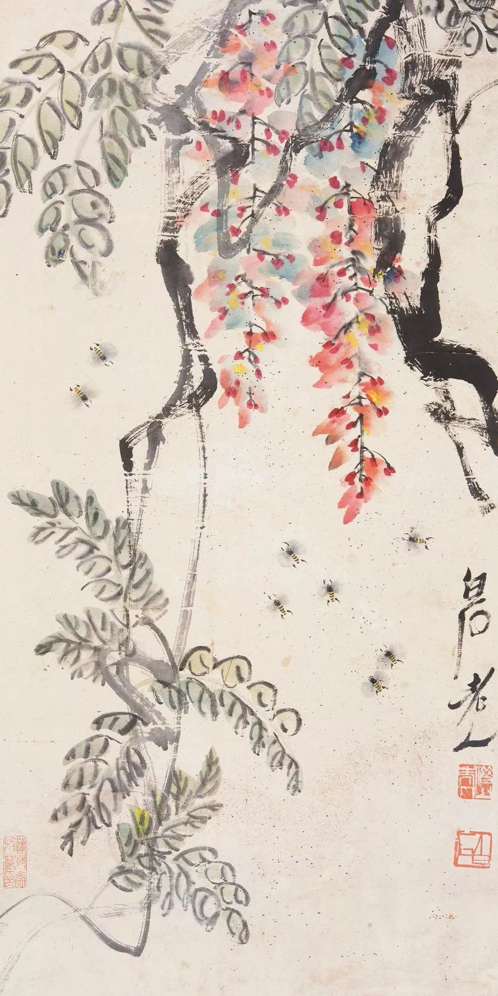 齐白石紫藤花 ,画里有风