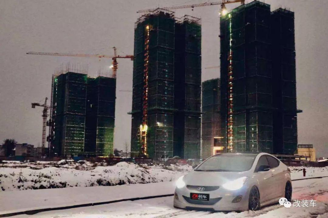 湖南车友 | 现代朗动姿态改装,为了完美趴下不惜切割车架!