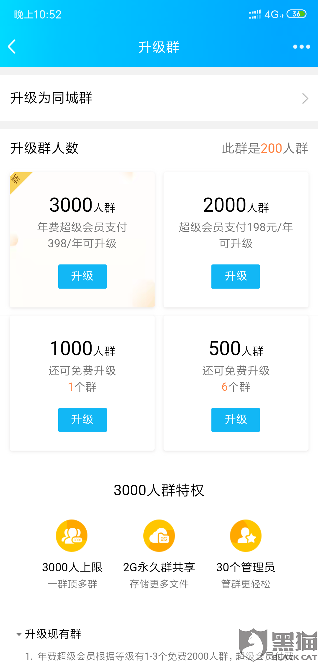 腾讯qq系统出现bug,把我买的3000人群资格还