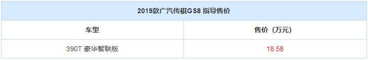 动力暴增 广汽传祺GS8高性能车型上市 售18.58万