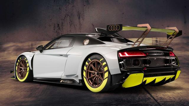 2020款奥迪R8 LMS GT2赛车开始接受预定,5.2升630匹马力,霸气