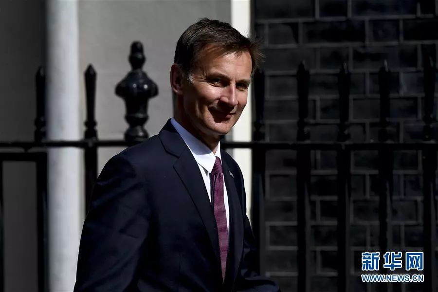 英国外交大臣杰里米·亨特(图源:新华社)