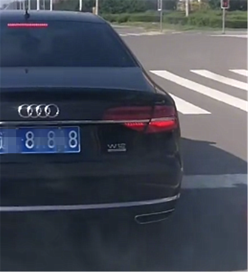 250万奥迪A8L现沈阳,单单车牌就值7万,尾部一标识比车还吸睛