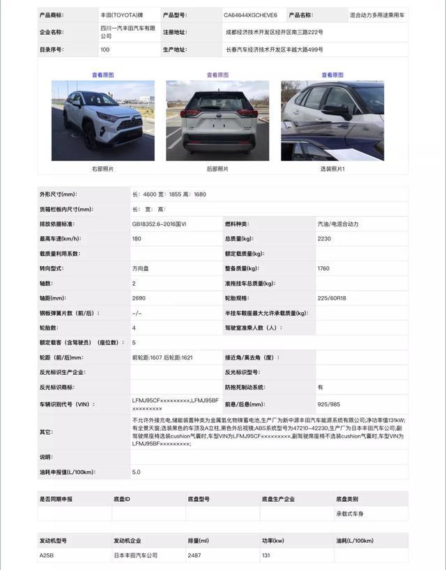 丰田全新RAV4国内实车图曝光,看这造型,月销过万有点难!