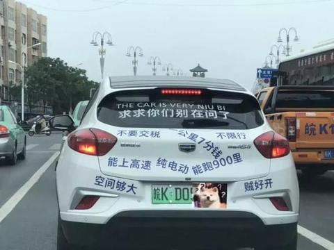 颍上路一辆皖K车发出恳求，“求求你们别在问了”