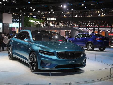 吉利CMA架构首款概念轿车PREFACE，上海国际车展实拍！