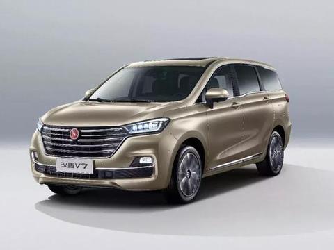 底盘英国米拉调教/品质媲美欧系 汉腾V7家用MPV起售7.99万