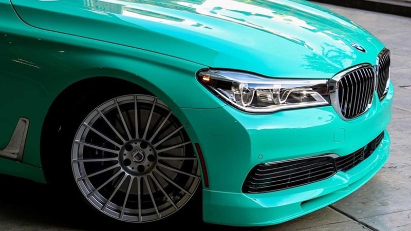 Alpina B7薄荷绿涂装车型图片曝光,极具少女心