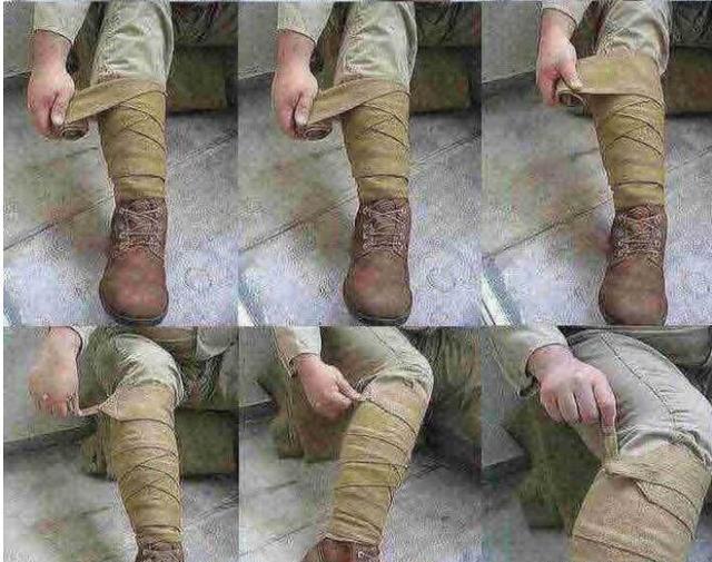 以前的军人为什么绑腿?