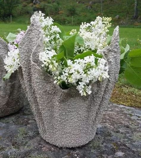 水泥 毛巾除了做花盆,还可以当烛台,点上蜡烛, 竟美得出人意料~想做