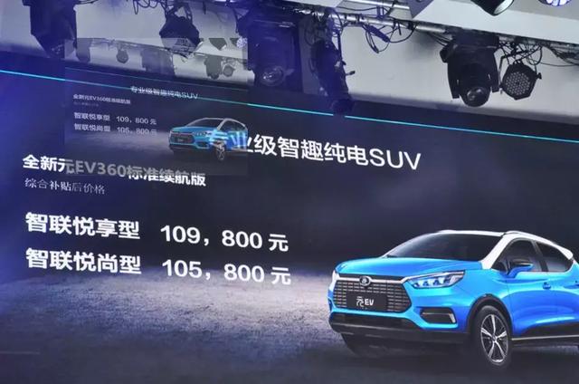 8万车主作背书，新比亚迪元EV360补贴后10.58起售