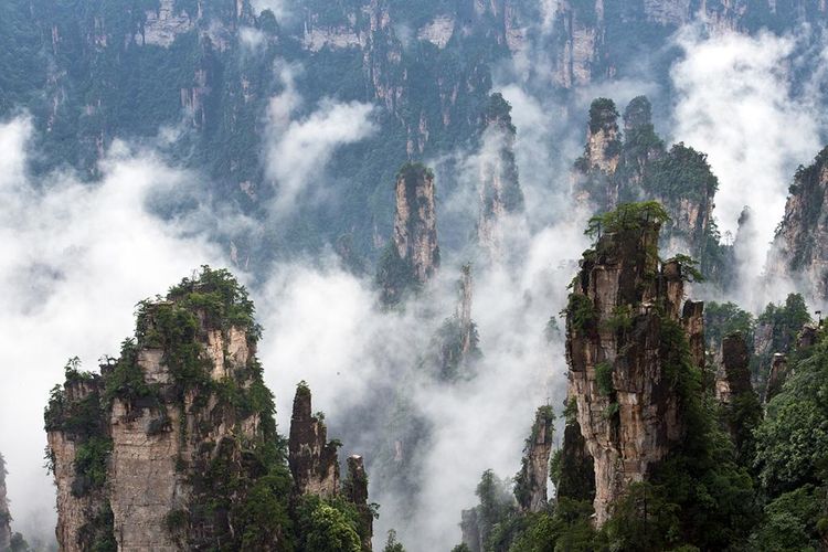 武陵源的四大景区之一,张家界天子山!