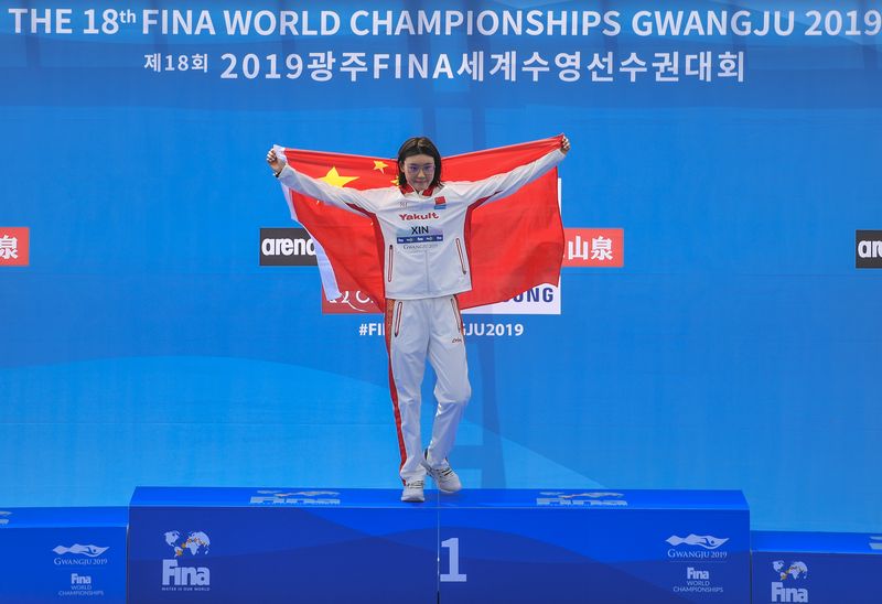 光州游泳世锦赛游泳比赛综述:美国一枝独秀 中国完成目标