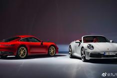 保时捷公布了911 Carrera车型的官图，包括硬顶和敞篷版两款车型