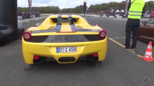 兰博基尼Huracan vs 法拉利458 Spider