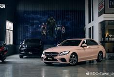 觉得好看就给个??吧，奔驰C200浪漫冰激凌粉涂装，DC出品