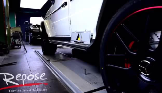 新款奔驰G500 Repose阀门排气 开阀门视频效果