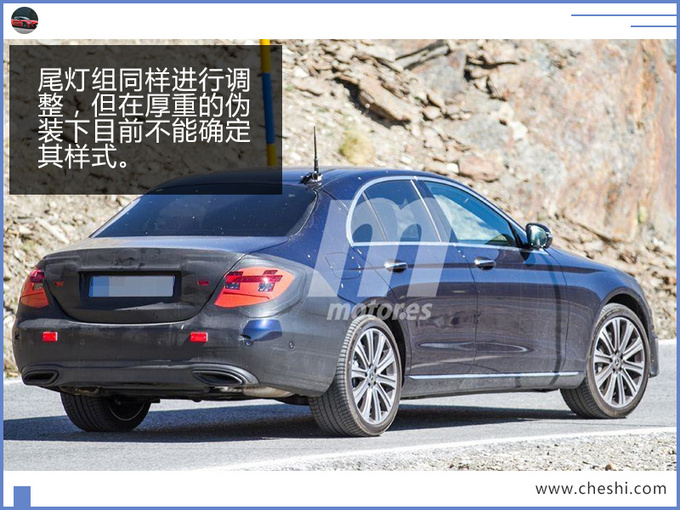 奔驰新E级谍照,搭3.0T引擎,灯组是亮点,奥迪A6都说好