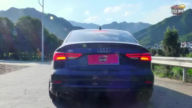 奥迪S3中尾段改装排气阀门可变声浪跑车音修音鼓