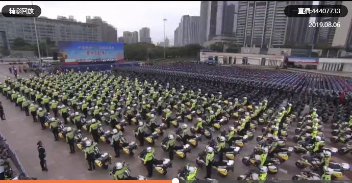 深圳1.2万警力集结 海陆空联合演练