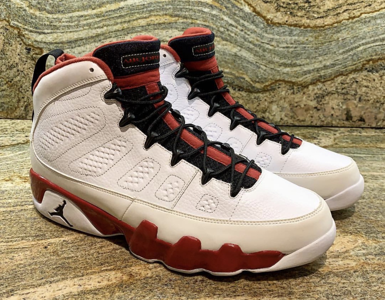 red & white 9s