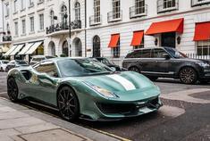 汽车美图抢先看：法拉利Pista，颜色很赞