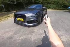 700马力奥迪RS6声浪来袭 带上耳机嗨起来