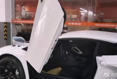 兰博基尼的开门方式真是太酷炫了，剪刀门还是挺帅气的。