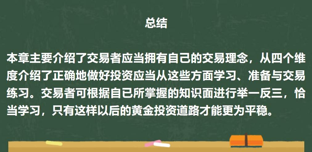 课后习题:请写出你的交易理念中最重要的2点,并简述你的理解。