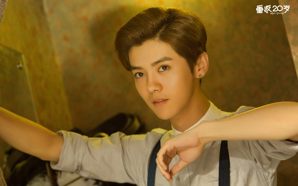 鹿晗终于换掉浓重的韩风，走起清爽日系风！贝雷帽造型简直太帅了