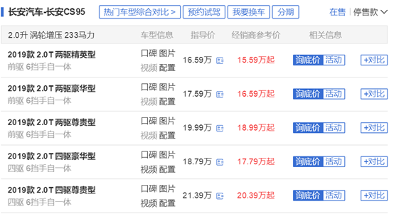 这台SUV涡轮增压自动挡,最低不到13万