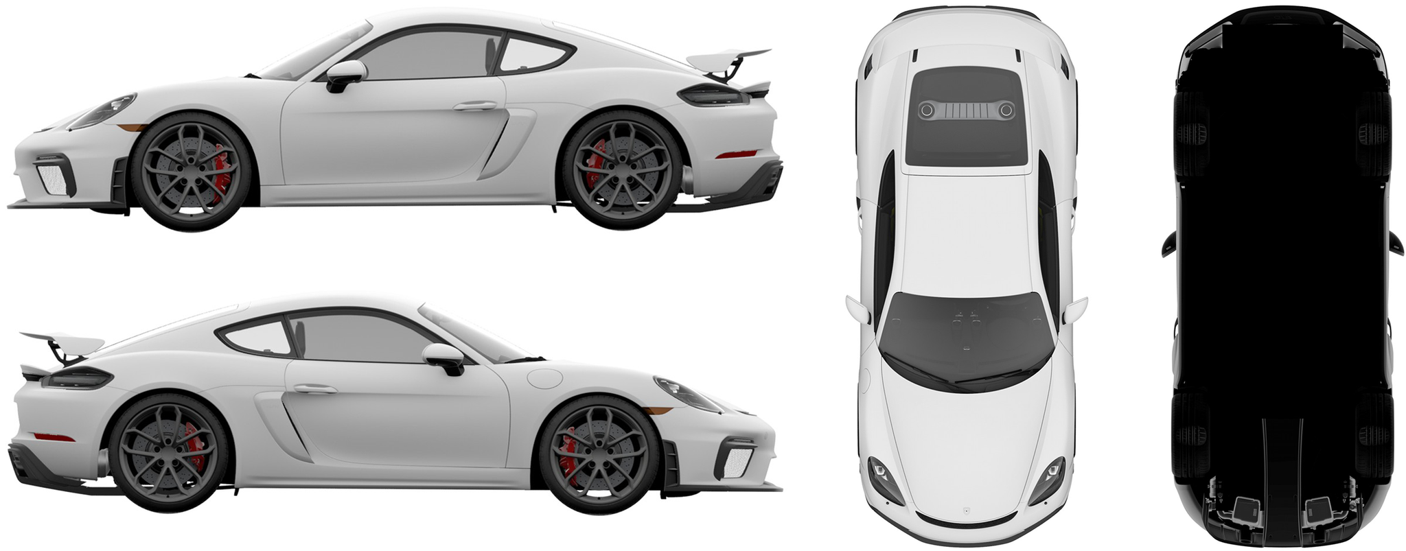 保时捷718 Cayman GT4国内外观专利图曝光,最大马力提升至420匹