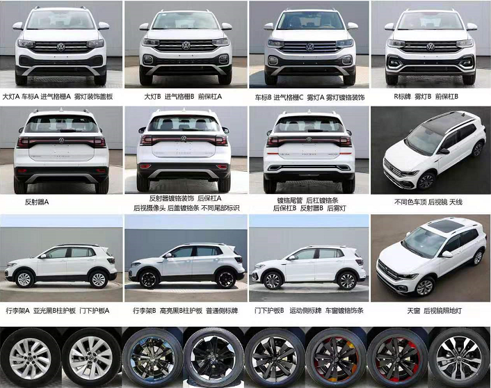 定位小型SUV,预计命名为“探X”?一汽-大众TACQUA申报图曝光